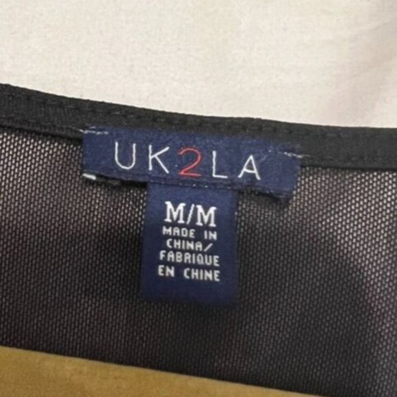 UK2LA 2 PIECE MIDI SKIRT SET Cropped Top Size Medium NWT - Picture 7 of 7